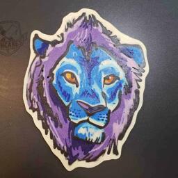 Blue Lion Pancake Art