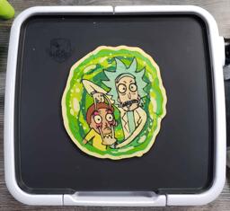 Rick and Morty Pancake Art