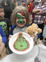 The Grinch from Dr. Seuss Pancake Art