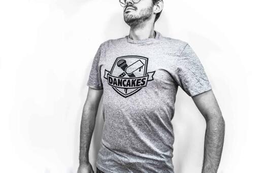 Dancakes Logo T-Shirt - Grey
