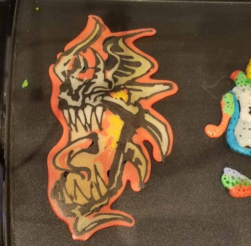 Dragon About to Breathe Fire Live Pancake Art