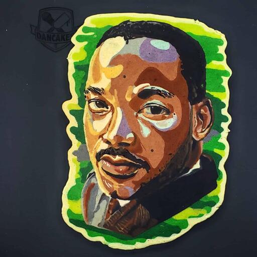 Dr. Martin Luther King Jr. Pancake Art