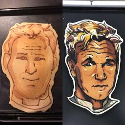 2016 vs 2019 Gordon Ramsay Pancake Art