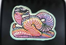 Rainbow Snake Pancake Art