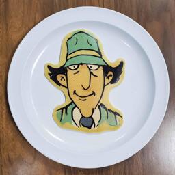 Inspector Gadget Cartoon Pancake Art
