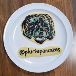 Pupper Maggie Pancake Art