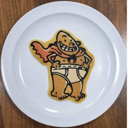 Captain Under pants Pancake Art