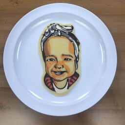 Cute baby pancake art