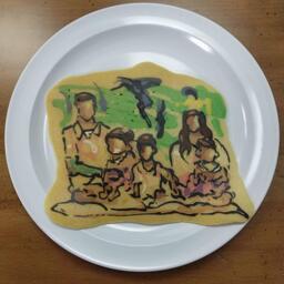 Family Photo Pancake Art