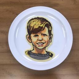 Kids portrait pancake art