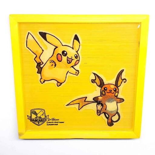 Pokemon Pikachu and Raichu Preserved Pancake Art