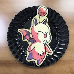 Pancake art of a Moogle from the final fantasy series
