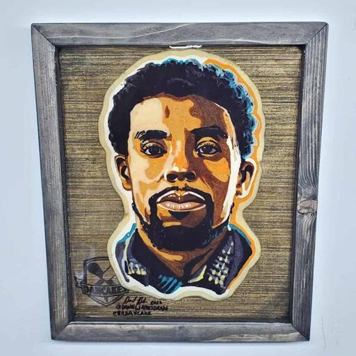 Chadwick Boseman Preserved Pancake Art