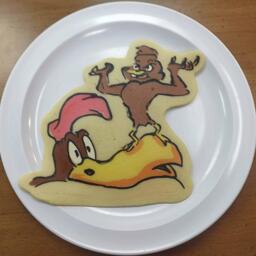 Foghorn Leghorn and Chickenhawk Looney Tunes Pancake Art