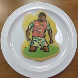Footballer Thierry Henry Pancake Art