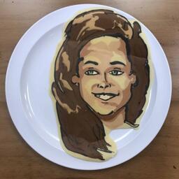 Pancake art of Kristen Stewart