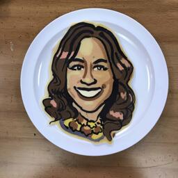 Pancake Art Portrait of Rebecca
