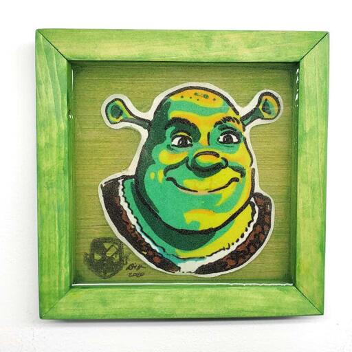 Shrek Pancake Art