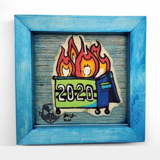 2020 Dumpster Fire Pancake Art
