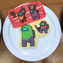 Among Us Betrayal Pancake Art