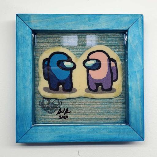 Among Us Mini Preserved Pancake Art
