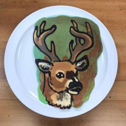 Buck Pancake Art