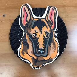 German Shepard Pancake Art