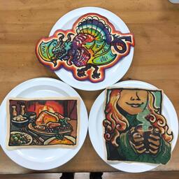 Group Shot of the Stream's Pancake Art