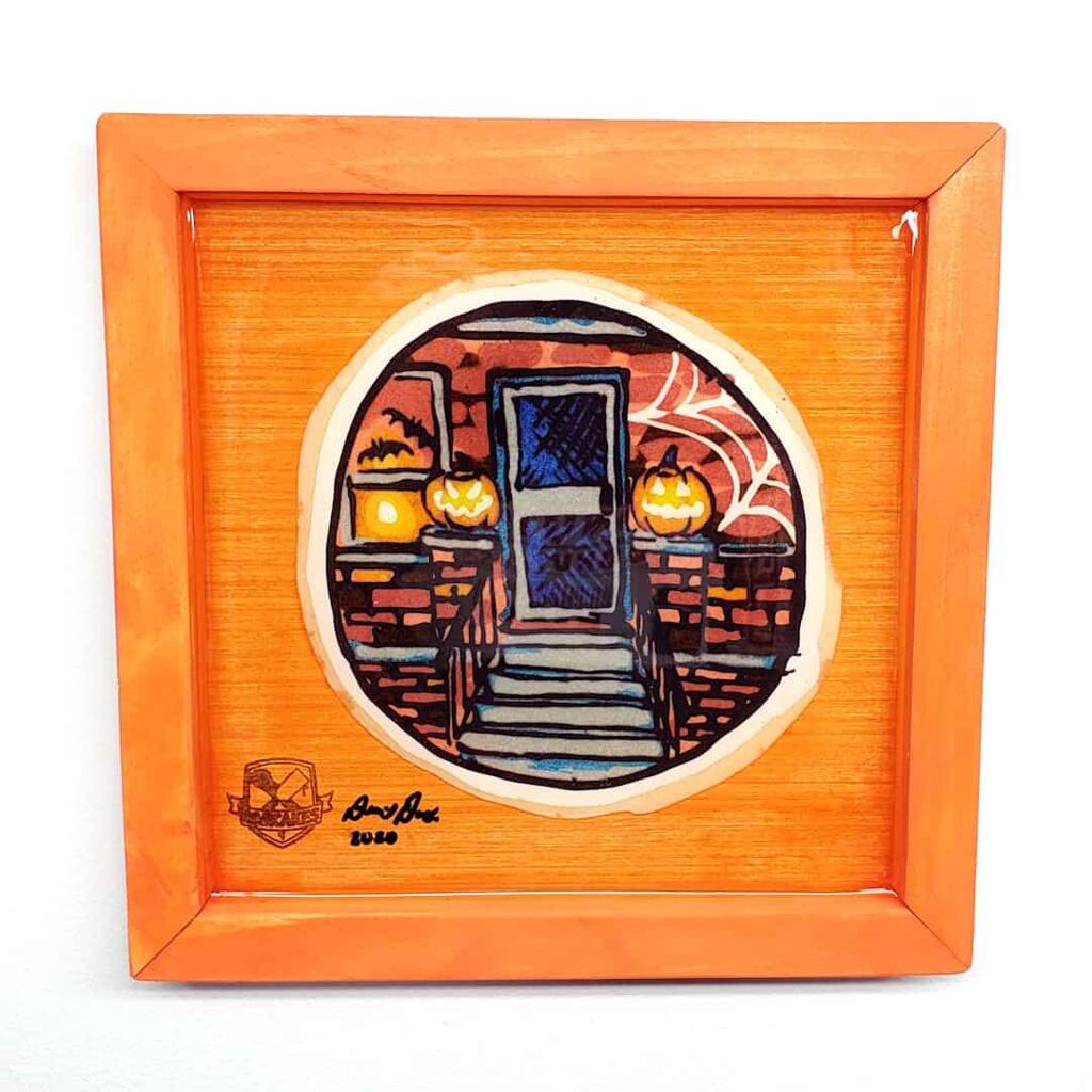 “Halloween Doorstep” Preserved Pancake Art Dancakes