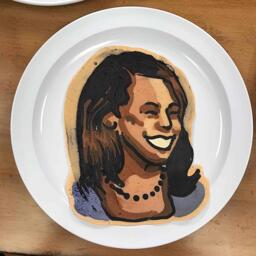 Kamala Harris Pancake Art