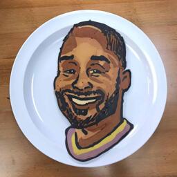 Kobe Bryant Pancake Art