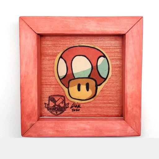 Mario Mushroom Pancake Art