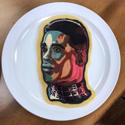 Miles Morales Pancake Art