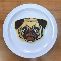 Pug Pancake Art