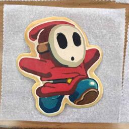 Shy Guy Pancake Art