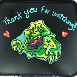 Slimer Pancake Art