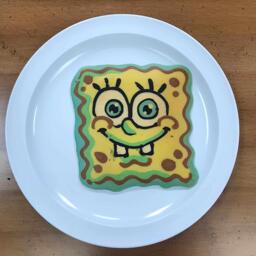 Spongebob Pancake Art