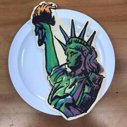 Statue of Liberty Pancake Art