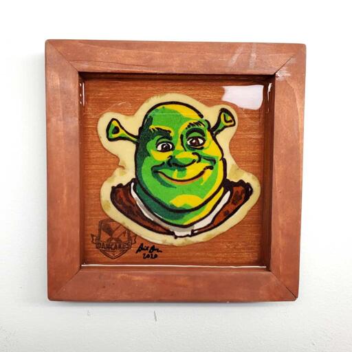 Mini Shrek Pancake Art