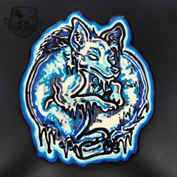 Detailed Icy Fox Pancake Art