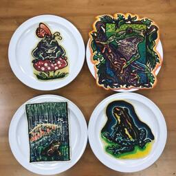 Frog Group Shot Pancake Art