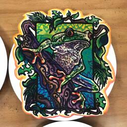 Tree Frog Pancake Art