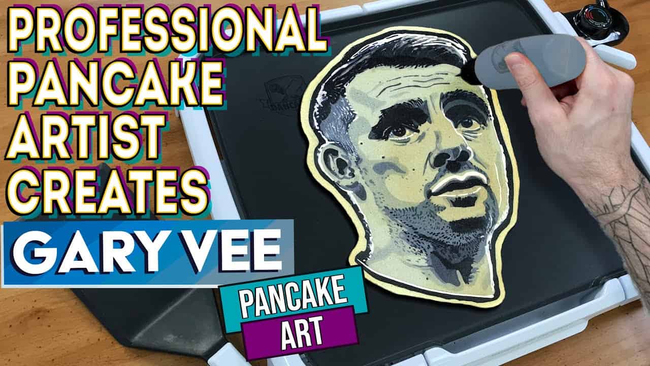 Professional Pancake Artist Creates - Gary Vee Pancake Art