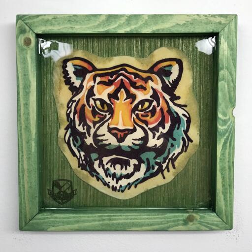 Bright Tiger preserved pancake art