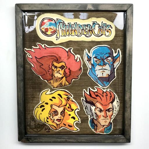 The Thundercats (classic, with logo) preserved pancake art